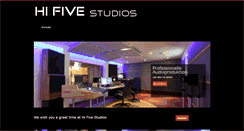 Desktop Screenshot of hifivestudios.com