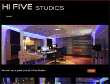 Tablet Screenshot of hifivestudios.com